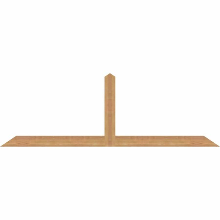 Ekena Millwork Portland Smooth Timber Gable Bracket, Western Red Cedar, 72"W x 24"H x 1 1/2"D x 3 1/2"F, 8/12 Pitch GBW072X24X0204POR00SWR